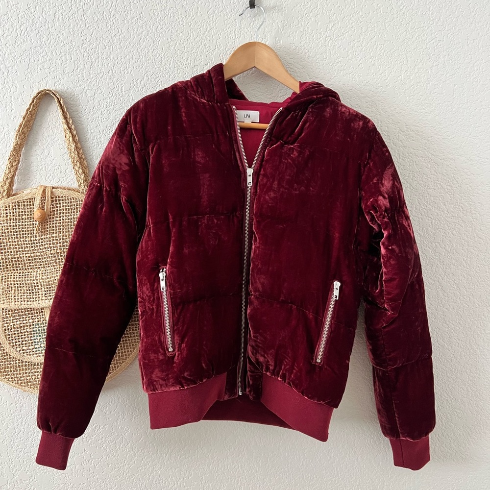 LPA Limited Edition Velvet Bomber Jacket